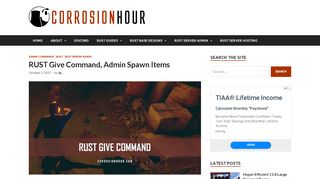 
                            6. RUST Give Command, Admin Spawn Items - …