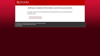 
                            2. Rutgers University Software Portal