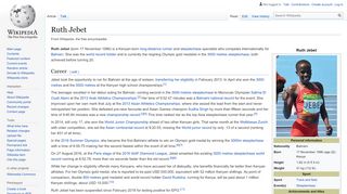 
                            2. Ruth Jebet - Wikipedia