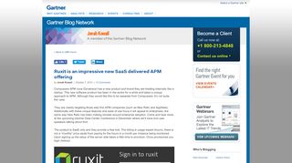 
                            6. Ruxit is an impressive new SaaS delivered APM offering ...