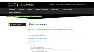 
                            6. RVCC Server Login - Raritan Valley Community College