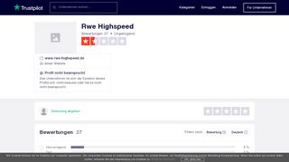 
                            8. Rwe Highspeed Bewertungen - de.trustpilot.com
