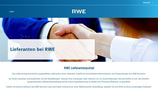 
                            3. RWE Lieferantenportal