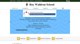 
                            7. rws.rcschools.net - Roy Waldron School