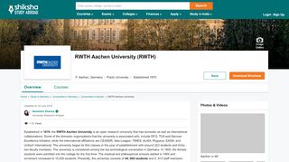 
                            8. RWTH Aachen University - Ranking, Fees, Courses ...