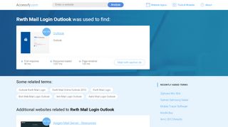 
                            11. Rwth Mail Login Outlook at top.accessify.com