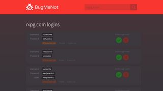 
                            4. rxpg.com passwords - BugMeNot