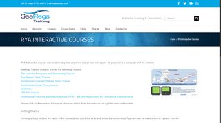 
                            6. RYA Interactive Courses - SeaRegs Training