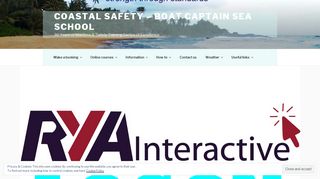 
                            9. RYA Interactive login - Coastal Safety - Boat Captain Sea School