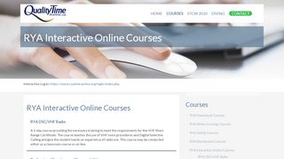 
                            4. RYA Interactive Online Courses - Quality Time Training