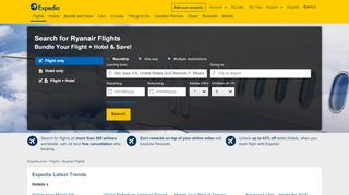 
                            8. Ryanair Flights: Book Your Ryanair Airfare Today | Expedia