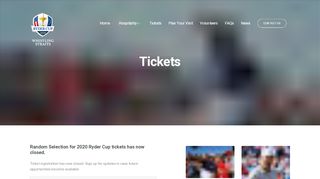 
                            2. Ryder Cup 2020 Tickets | Kohler, WI | Sept 22-27, …