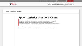 
                            11. Ryder Integrated Logistics