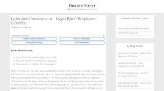 
                            3. ryder.benefitsnow.com - Login Ryder Employee Benefits ...