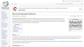 
                            8. Ryerson & Burnham Libraries - Wikipedia