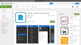 
                            9. Rynga - Cheap Android Calls - Apps on Google Play