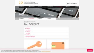 
                            6. RZ-Account - Hochschule Augsburg
