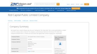 
                            9. Rzd Capital Public Limited Company - Irish Company Info
