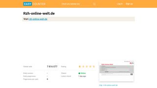 
                            3. Rzh-online-welt.de: RZH Rechenzentrum für Heilberufe GmbH ...