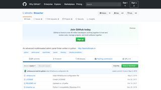 
                            1. s0md3v/Breacher: An advanced multithreaded admin panel ... - GitHub