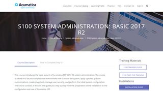 
                            7. S100 System Administration: Basic 2017 R2
