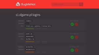 
                            1. s1.sfgame.pl passwords - BugMeNot