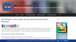 
                            2. S3 Amazon: how to sign up and connect to the server ...