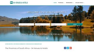 
                            2. SA Venues & Hotels I SOUTH AFRICAN Accommodation
