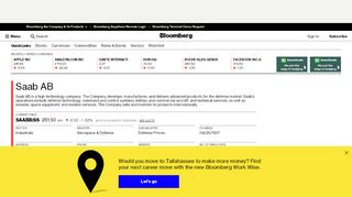 
                            7. Saab AB - Company Profile and News - Bloomberg Markets