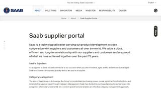 
                            2. Saab Supplier Portal - Saab Group