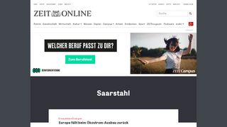 
                            9. Saarstahl - News und Infos | ZEIT ONLINE