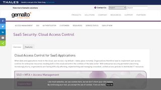 
                            4. SaaS Security: Cloud Access Control - SafeNet - Gemalto