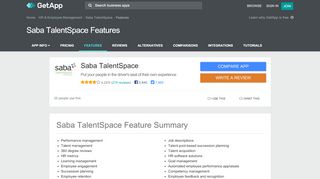 
                            9. Saba TalentSpace Features & Capabilities | GetApp®