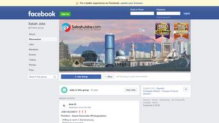 
                            3. Sabah Jobs Public Group | Facebook