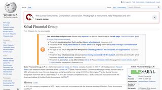 
                            3. Sabal Financial Group - Wikipedia