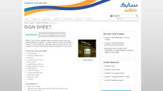 
                            5. SABIC's LEXAN™ Sign Sheet products