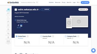 
                            2. Sabis.sakarya.edu.tr Analytics - Market Share Stats & Traffic ...