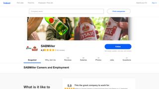 
                            11. SABMiller Careers and Employment | Indeed.co.za
