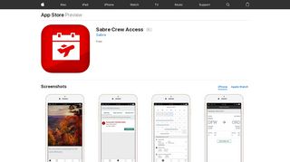 
                            6. Sabre Crew Access on the App Store