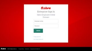 
                            2. Sabre Employee Global Domain - Sabre Login