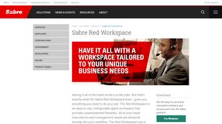 
                            5. Sabre Red Workspace - Sabre | The world's favorite ...