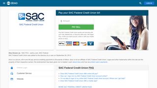 
                            6. SAC Federal Credit Union (SAC FCU): Login, Bill Pay ... - Doxo