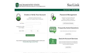 
                            3. SacLink Accounts and Passwords