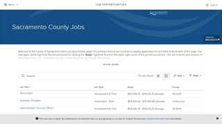 
                            5. Sacramento County Jobs - Government Jobs