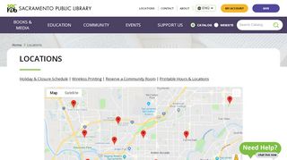 
                            3. Sacramento Public Library - Locations