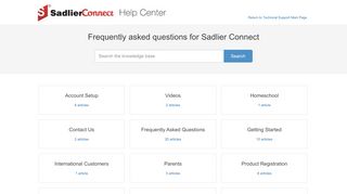 
                            7. Sadlier Connect Techncial Support