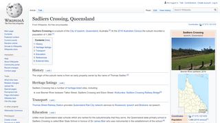 
                            6. Sadliers Crossing, Queensland - Wikipedia