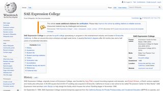 
                            3. SAE Expression College - Wikipedia