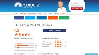 
                            6. SAE Group Pty Ltd Reviews | 41,047 Solar Installer Reviews ...