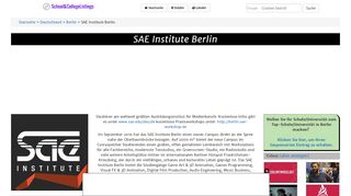 
                            8. SAE Institute Berlin, Cuvrystrasse 4, Berlin (2019)